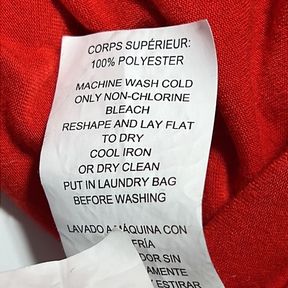 MICHAEL MICHAEL KORS || Sleeveless Orange Mix Blend Top. Sz. M - Picture 11 of 11